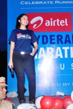 Sheena Chohan hosting the Hyderabad Marathon closing ceremony-2012.jpg